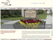Tablet Screenshot of heritageparkanaheimseniorapts.com